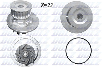 Dolz O270 water pump, engine cooling for Chevrolet