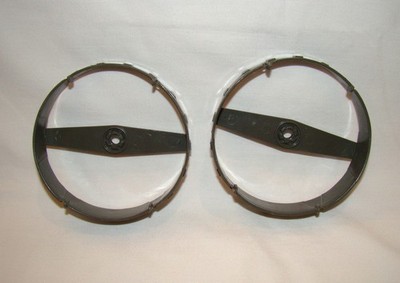 G.I. JOE (1984) KILLER WHALE ~ (2) FAN SHROUD ~ UNBROKEN HOVERCRAFT PARTS LOT