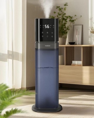 YOKEKON Luftbefeuchter / Schlafzimmer, 8L Cool Mist Luftbefeuchter für Zuhause mit Nachtlicht