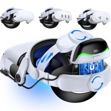 Battery Head Strap for Meta Quest 3/Quest 3s with Magnetic 6700mAh Battery Pack