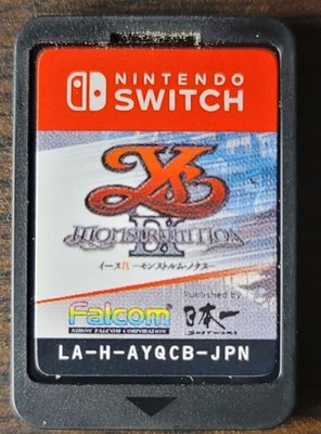 Ys IX 9 Monstrum Nox Nintendo Switch Cartridge Only Used Tested Japanese ver