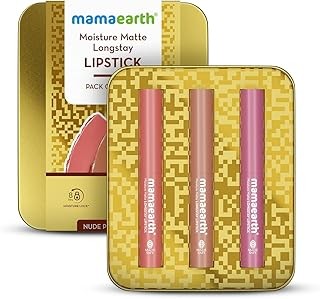 Mamaearth Moisture Matte Lipstick Nude Perfection Minis Pack of 1