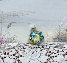 Old World Christmas OWC FISH, Blown Glass Ornament New