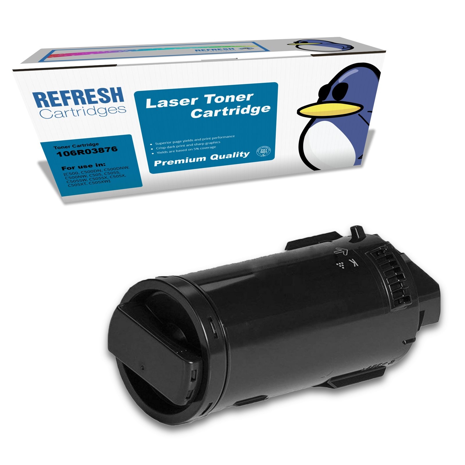 Refresh Cartridges Black 106R03876 Toner Compatible With Xerox Printers