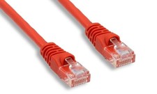 10ft Cat5e Snagless Unshielded UTP Ethernet Network Patch Cable - Red