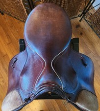 15.5" Avante English Leather Jumping Close Contact Saddle