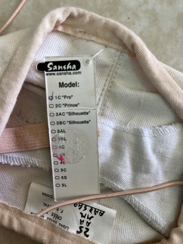 Sansha Women’s 1C Pro Pink Ballet Slippers Size 9 NWT - Bild 4 von 5