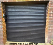 INSULATED ROLLER GARAGE DOOR 231CMS X 223CMS HIGH + NEW MOTOR READY TO INSTALL