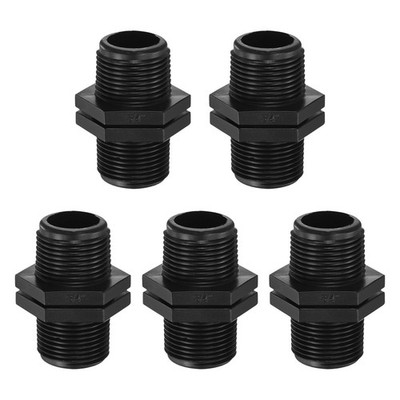 5-Pack 3/4 to 3/4 Male MPT Double Male Pipe Thread Head Pipe Riser