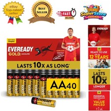 40 Pack Energizer Gold AA Batteries - Alkline, Leak-Proof with 10- Guarantee 0.40 per battery