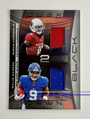 2024 Panini Black - Malik Nabers, Marvin Harrison Jr. Authentic Memorabilia /199