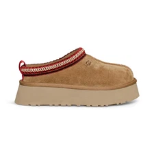UGG TAZZ II CHESTNUT SUEDE LINED SHEARLING WOMEN'S SLIPPERS SIZE US 6/UK 4 NEW