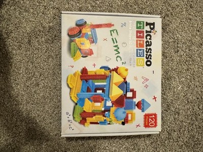 PicassoTiles PTB120 Bristle Shape 3D Building Blocks 120Pcs