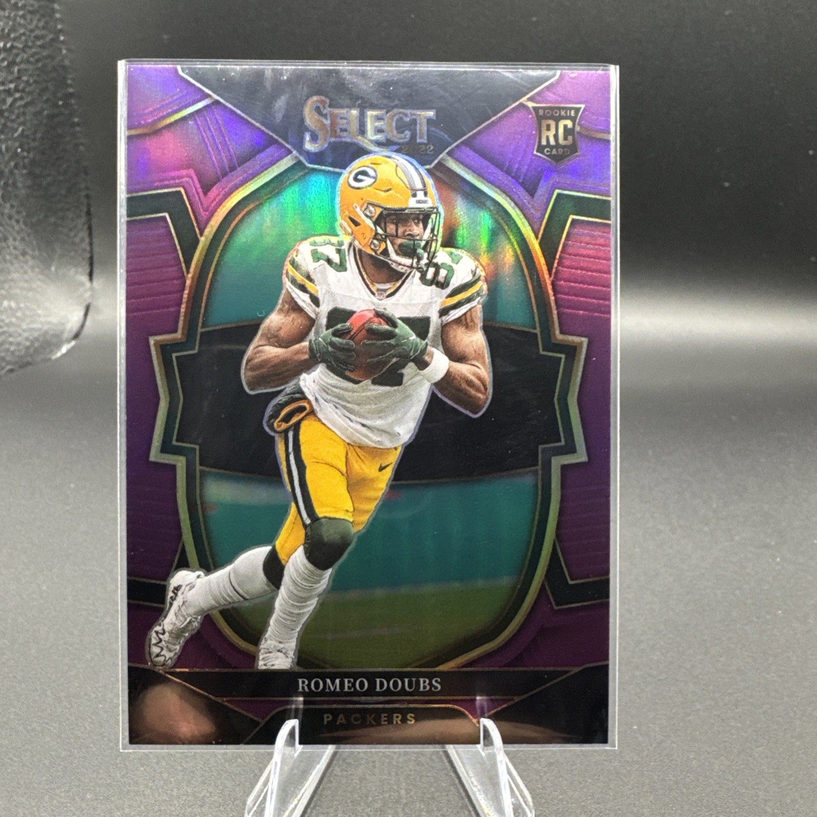 2022 Panini Select - Concourse Romeo Doubs #54 Purple Prizm /75 (RC)