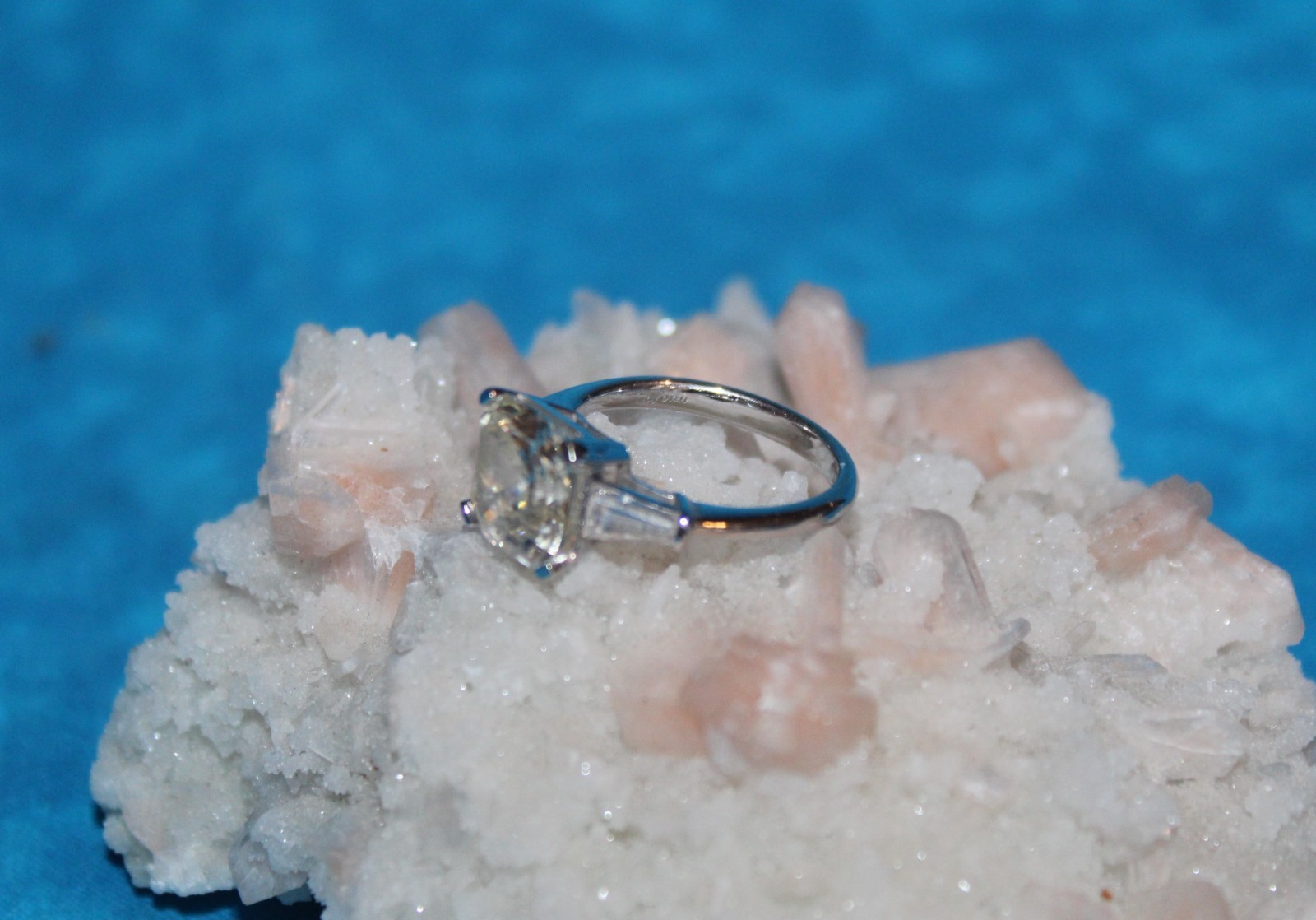 Clear Stone Sterling Silver Ring - image 3