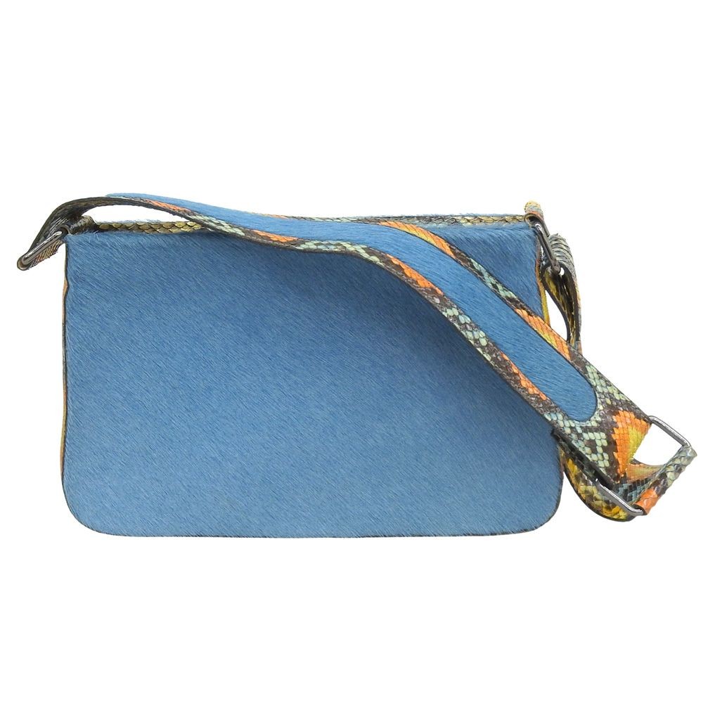 Givenchy Python 2Way Bag Blue Multi-Color Leather… - image 1