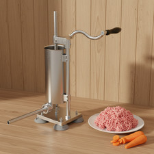 Homemade 6.6lbs 3L Vertical Sausage Stuffer Meat Filler Maker w/ 11pcs Tubes USA