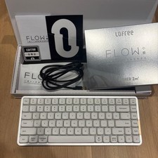 Lofree FLOW Low Profile Mechanical Keyboard Silver White 84 Keys
