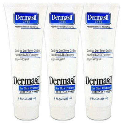 (3 Pack) Dermasil Dry Skin Treatment Original Formula Lotion 8 Oz Tube