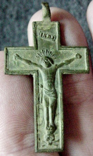 #24 - Ca. 1740 CRUCIFIX CROSS, MINORCAN / SPANISH SITE FLORIDA