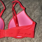 PreOwned Victorias Secret PINK Red Wear Everywhere T-Shirt Lightly Lined 32C — photo 8