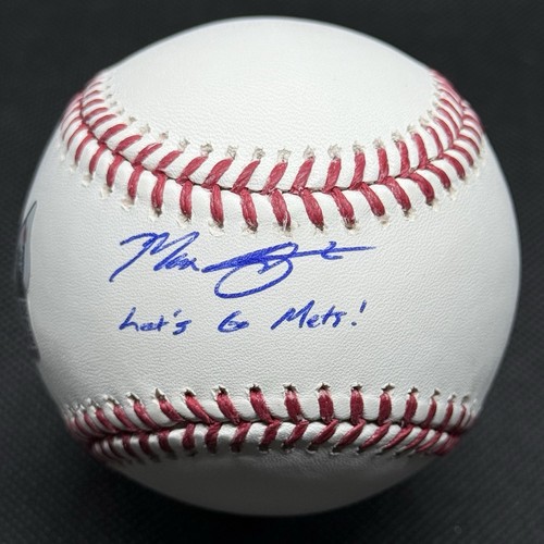 Max Scherzer Lets Go Mets Signed Baseball MLB Authentication COA Fanatics Jays