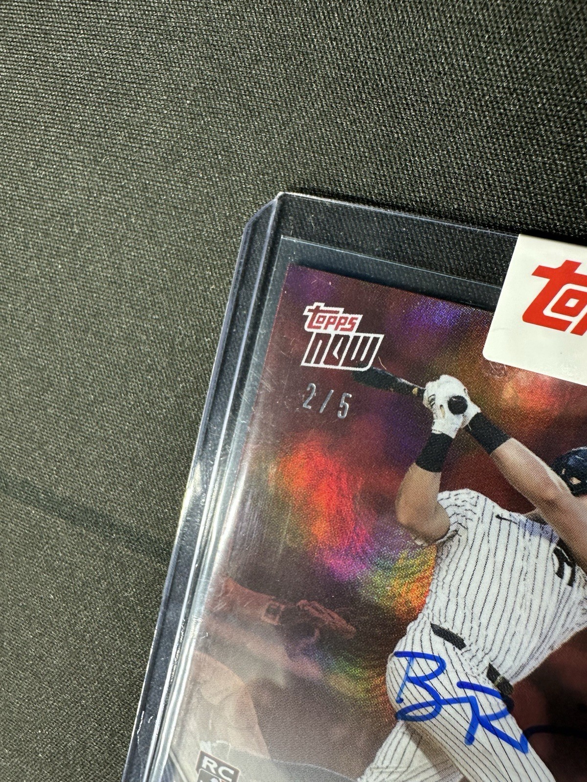 2025 Topps Now Ben Rice Card # 808 RC NY Rookie Red Autograph 2/5 Auto ...