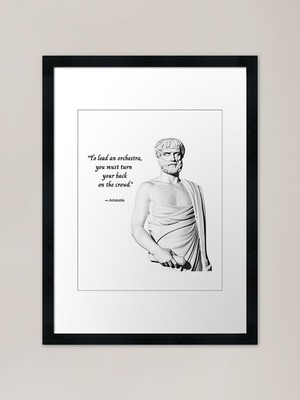 Aristoteles Zitate, griechische Philosophie ein gerahmtes Wandbild Poster Leinwanddruck Bild