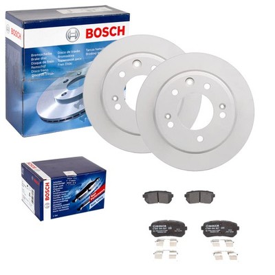 BOSCH BREMSSCHEIBEN 262mm + BELÄGE HINTEN passend für KIA SPORTAGE SL nur 2WD