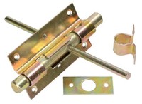 Bolzenriegel Schlossriegel Torriegel TüRriegel 100 / 16 Verzinkt Gold Riegel