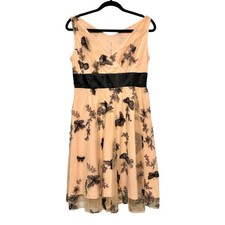 Butterfly Lace Mesh Babydoll Dress Womens Size S Gothic Fairycore Dark Romantic