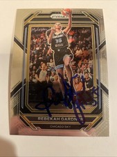 2023 Panini Prizm WNBA Rebekah Gardner Autographed Card Chicago Sky TC1937