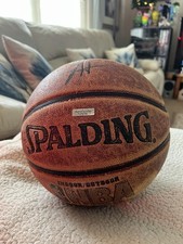James Harden signed Spaulding NBA Basketball. James Harden autograph.