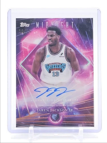 JAREN JACKSON JR. 2025-26 TOPPS MIDNIGHT DARK MATTER DUSK AUTO /75 Q3668