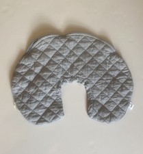 Grey Boppy Nursing Quilted Pillow Cover Excellent Condition Pillow Not Included 