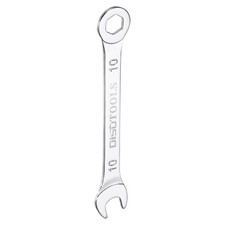 Thin Combination Wrench 10mm 6-Point Chrome Plated Steel, Silver