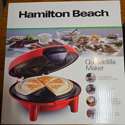 New Hamilton Beach Quesadilla Maker: Red,Model 25409, Makes 6 Wedges