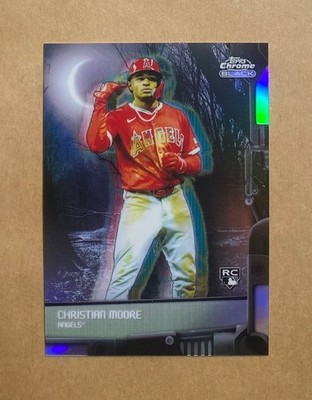 2026 Topps Chrome Black #NOC-6 Christian Moore Rookie Nocturnal Case Hit SSP RC
