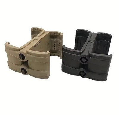 Polymer Double Rifle Mag Connector Coupler   PMAG  Black Free shipping!