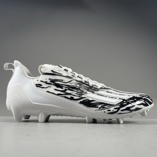 Adidas Adizero 12.0 Poison Men’s Size 16 Black White Football Cleats Athletic - Picture 4 of 8
