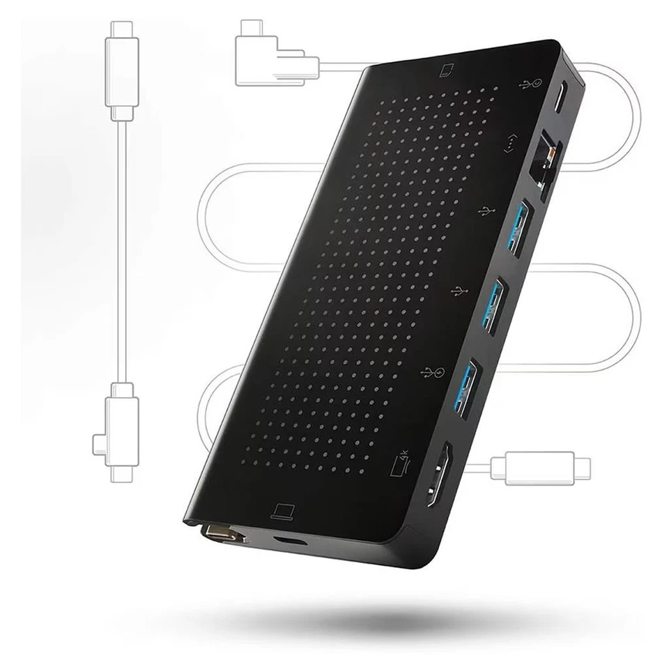 Twelve South StayGo USB-C Hub Wired USB 3.2 Gen 1 For Apple MacBook Black 232676 - Image 3 of 4