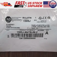 ALLEN BRADLEY 1585J-M4TBJM-2 Ethernet Media RJ45 Patchcord SER A US Free Tax