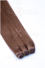 Remy Echthaar tressen Haarverlängerung Extensions 100g weft schwarz blond ombre