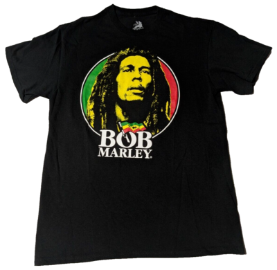 BOB MARLEY ZION ROOTSWEAR Men Medium Black Cotton Graphic BOB MARLEY ZION ROOTSWEAR Men Medium Black Cotton Graphic