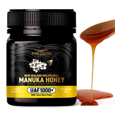 FREZZOR NEW ZEALAND MULTIFLORAL MANUKA HONEY UAF1000+, Cold & Flu Symptom Relief