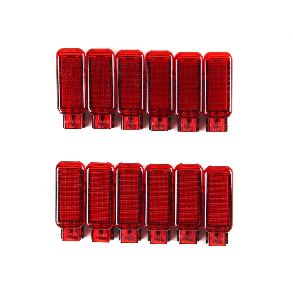 Luz de aviso painel de porta vermelha *12 compatível com AUDI A4 A5 A6 A8 R8 Q5 TT 8D0 947 411 - Imagem 3 de 4