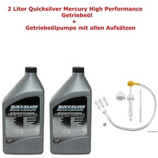 2 Liter Quicksilver Getriebeöl  Z-Antrieb High Performance  Pumpe OMC Antriebe