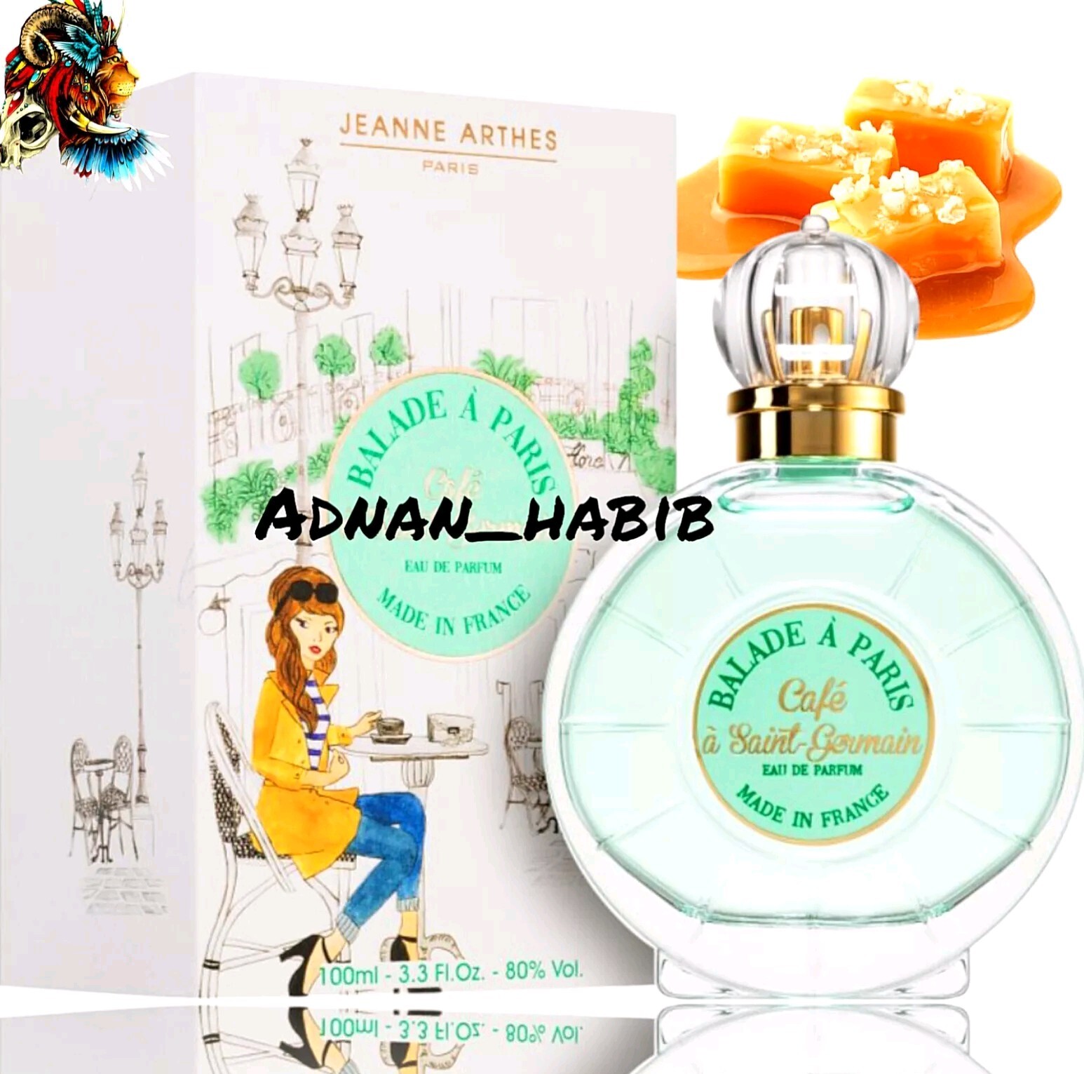 JEANNE ARTHES BALADE à PARIS Café à Saint Germain100ml EDP NEW & SEALED WOMEN)