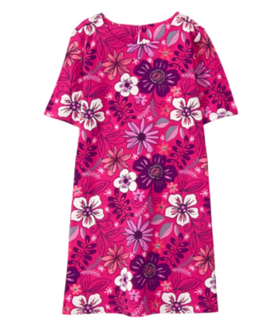 NWT GYMBOREE Girls MIX N MATCH Flowers Floral Pink Dress Size L 10 12 ...