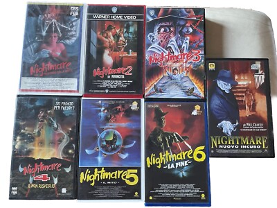 Saga Completa VHS Vintage Nightmare 1-7 Ottime Horror | eBay
